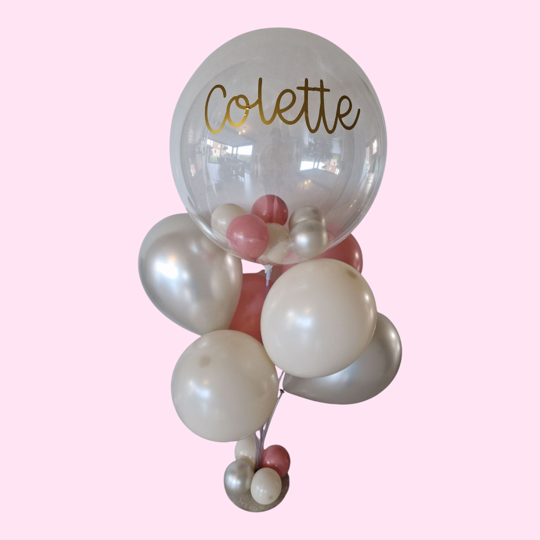 Ballonnen tafelstaander met personalisatie