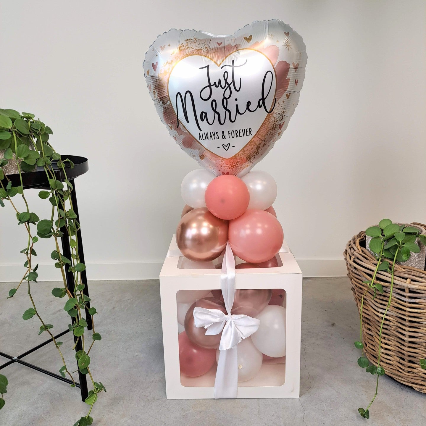 Cadeau ballonbox (met geld) - Huwelijk