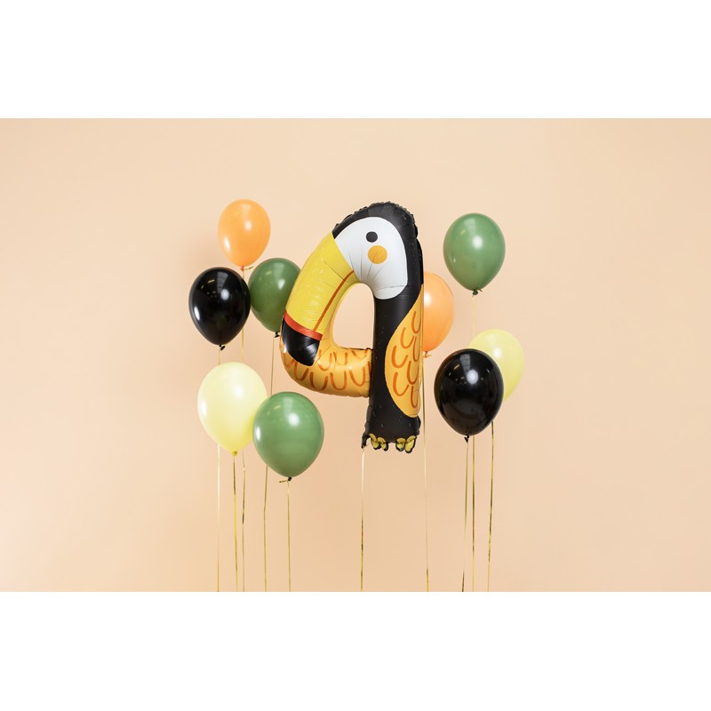 Folieballon cijfer 4 toekan
