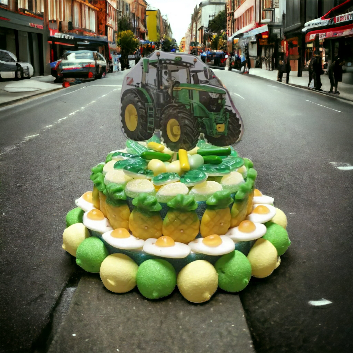 Snoeptaart John Deere of ander voertuig