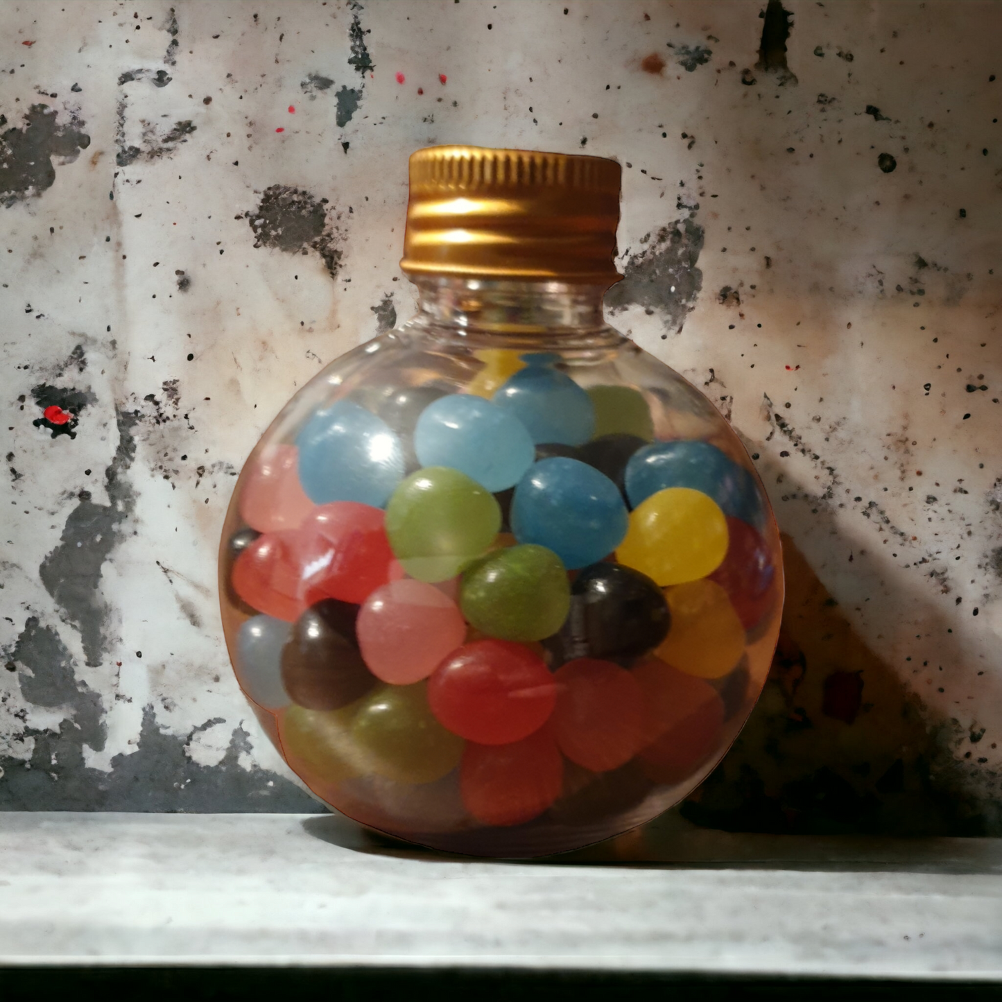 PVC bol met gouden dop