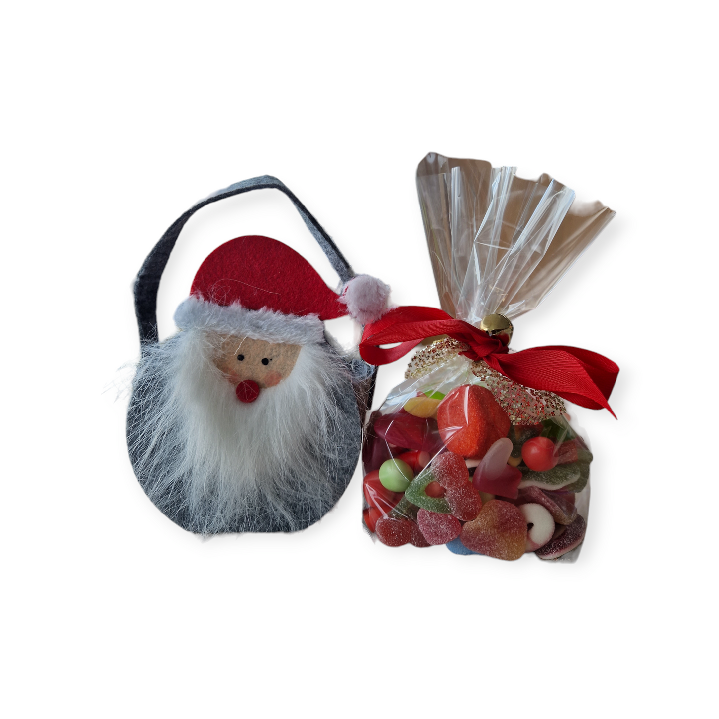 Vilten Kerstman met snoepjes