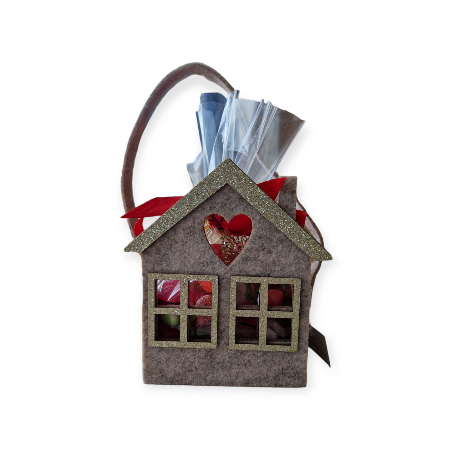 Huis gevuld met snoepjes