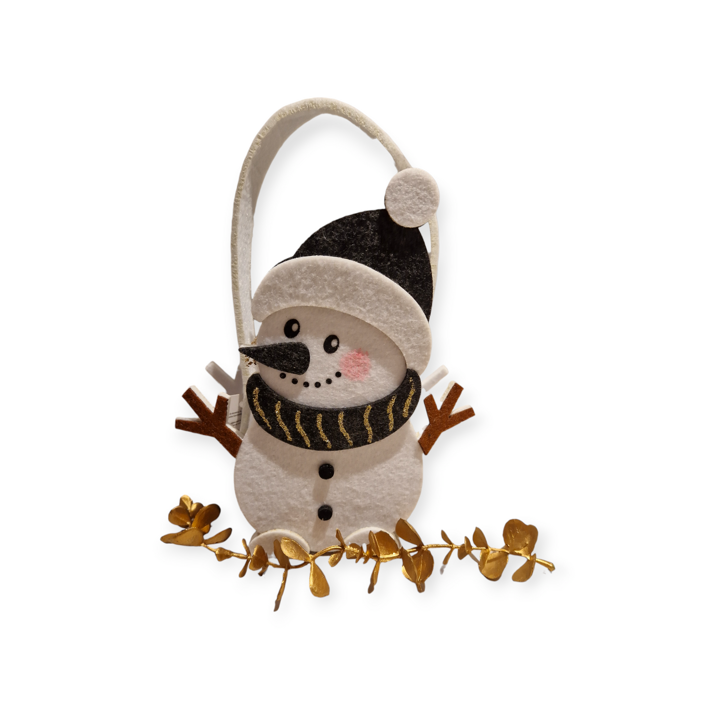Sneeuwman Black Nose met snoepjes