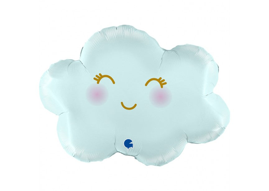 Cloud Satin Pastel Blue - 24 inch - Grabo