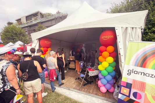 Brechtse balloncreaties kleuren stand Amazon op Antwerp Pride