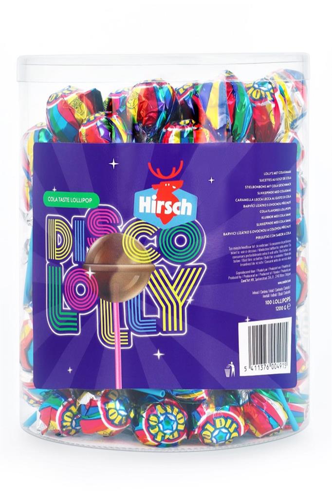 Hirsch Disco Lollies in tubo 100x12g