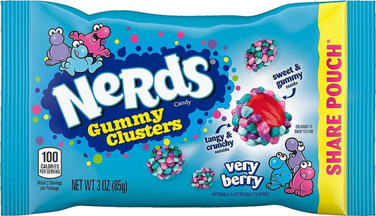 Nerds Gummy Clusters Very Berry 85 gr.