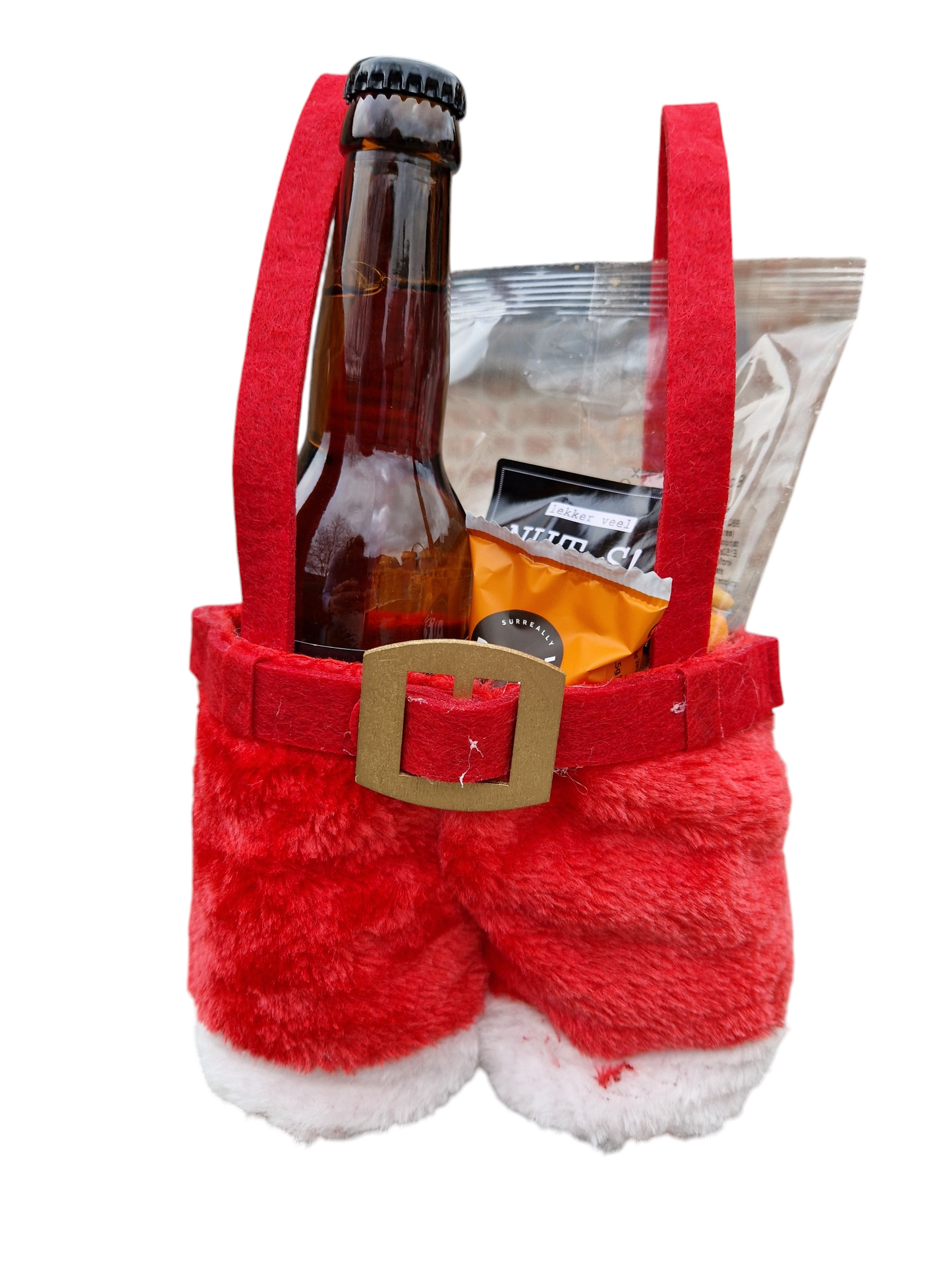 Kerstbroek met bier