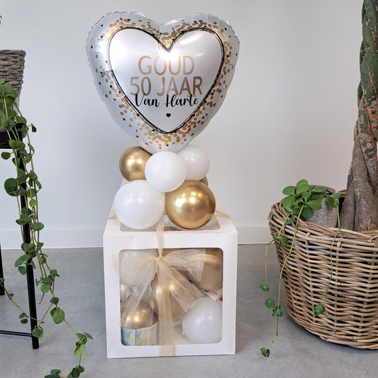 Cadeau ballonbox (met geld) - Huwelijk