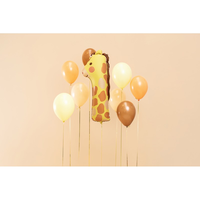 Folieballon cijfer 1 giraf