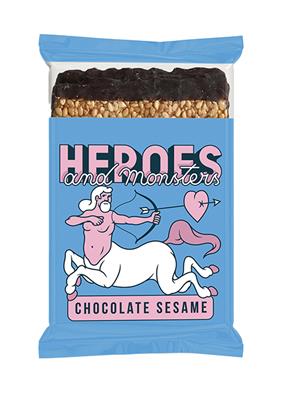 Heroes & Monsters - Chocolate sesame crackers