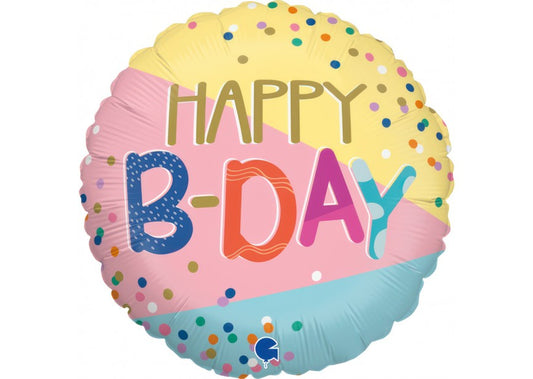Happy birthday Funky dots - folieballon